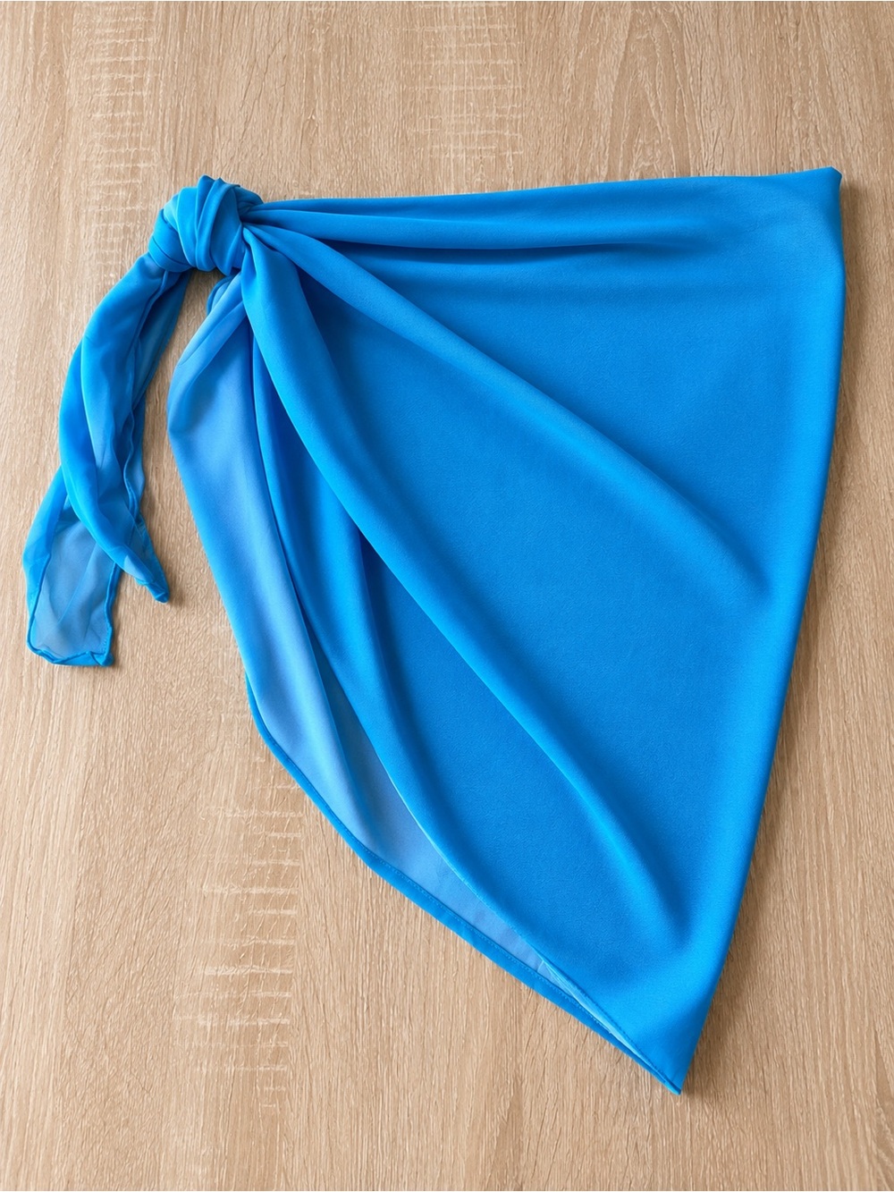 Women's Blue Swim Sarong Tie Cover-Up